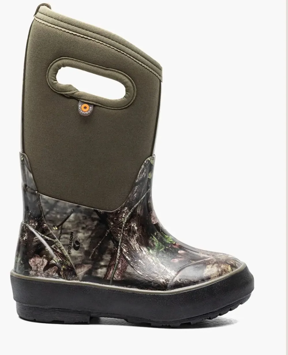 Bogs Kids Classic II Mid Boots Youth 3 Green Black Mossy Oak Waterproof NIB